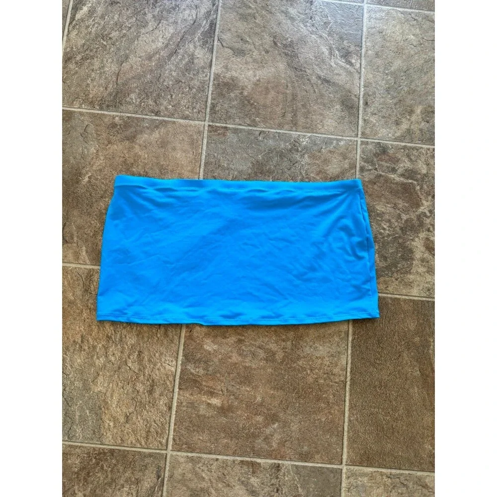 Skims Recycled Swim Micro Mini Skirt Turquoise Size XL